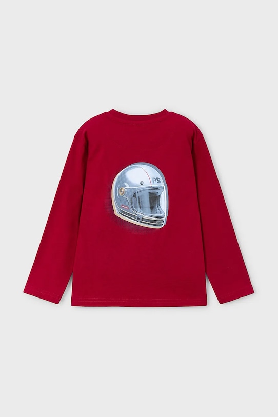 Mayoral longsleeve in cotone bambino/a 4084.5D.Mini.9BYA rosso AW25