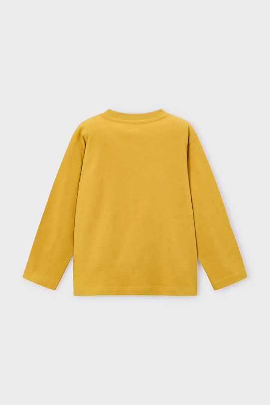 Mayoral longsleeve din bumbac pentru copii 4088.5E.Mini.9BYA galben AW25