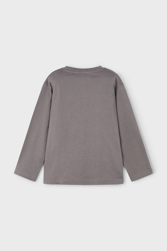 Băieți Mayoral longsleeve din bumbac pentru copii 4088.5E.Mini.9BYA gri