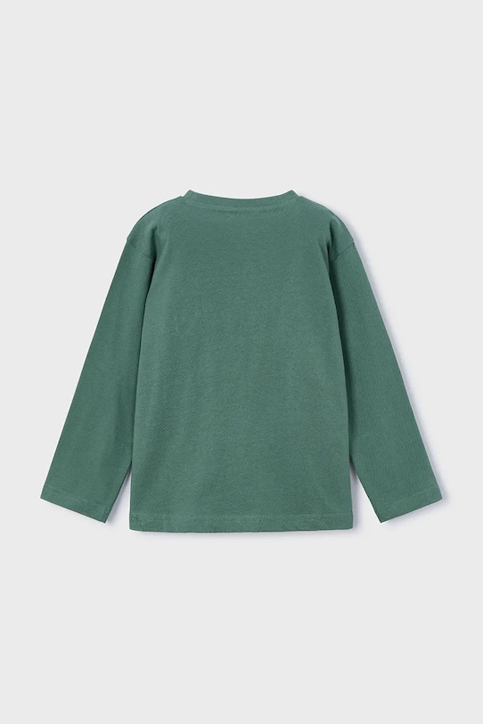 Mayoral longsleeve din bumbac pentru copii 4089.5E.Mini.9BYA verde AW25