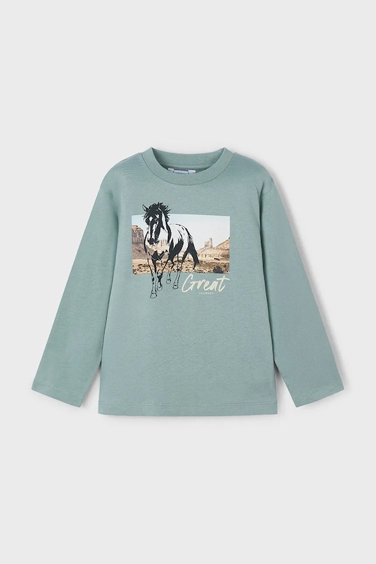 Mayoral longsleeve copii print turcoaz 4093.5G.Mini.9BYA