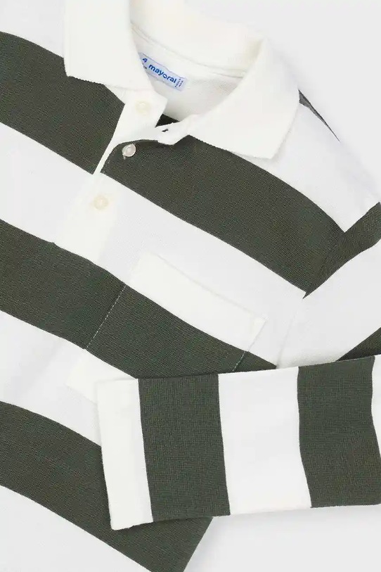 Mayoral longsleeve din bumbac pentru copii verde 4119.5A.Mini.9BYA