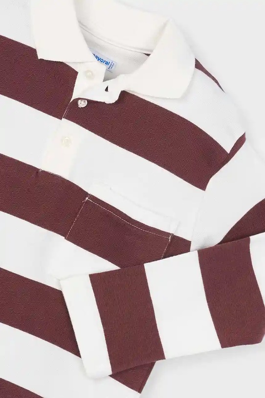 Mayoral longsleeve bawełniany dziecięcy czerwony 4119.5A.Mini.9BYA