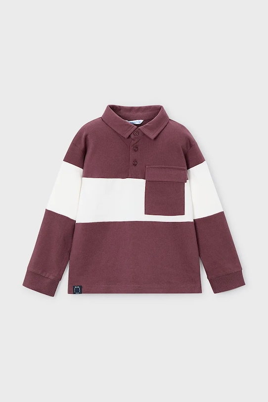 Mayoral longsleeve din bumbac bumbac burgundia 4121.5F.Mini.9BYA