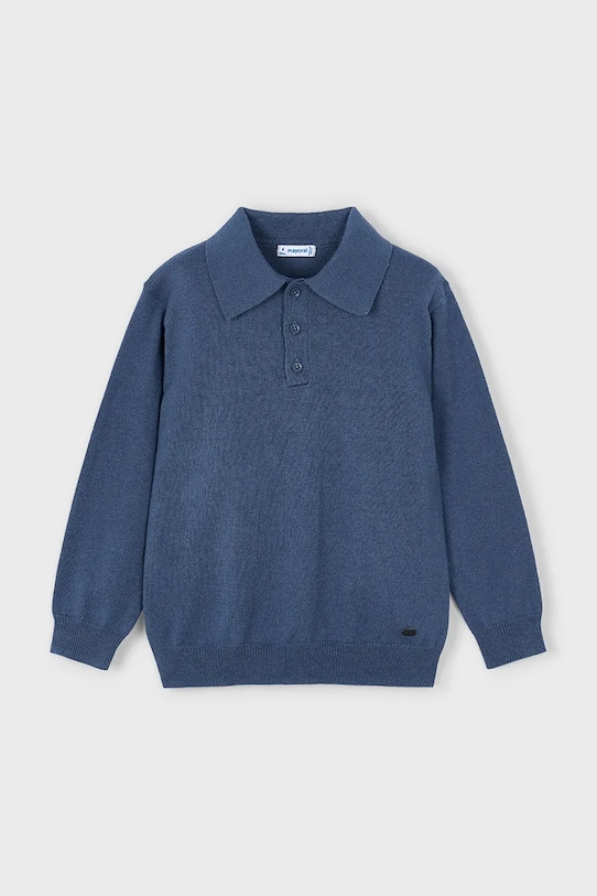 Дитячий светр з домішкою вовни Mayoral з додаванням вовни блакитний 4122.5G.Mini.9BYA
