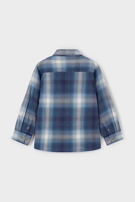 Chłopiec Mayoral koszula bawełniana 4127.5D.Mini.9BYA granatowy