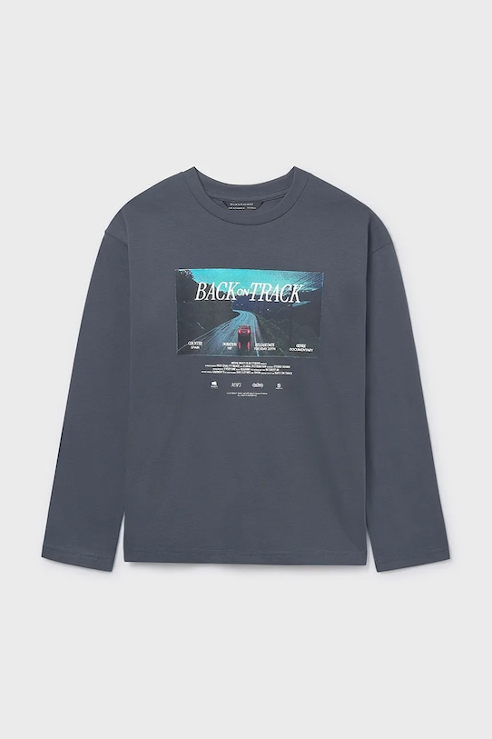 Памучна блуза с дълги ръкави Mayoral овално син 7003.7A.Junior.9BYA