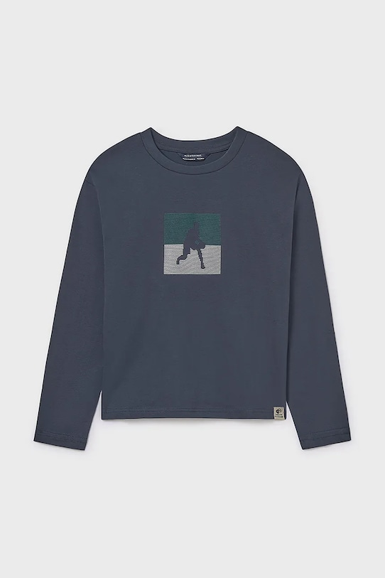 Mayoral longsleeve bawełniany 7005.7A.Junior.9BYA granatowy AW25