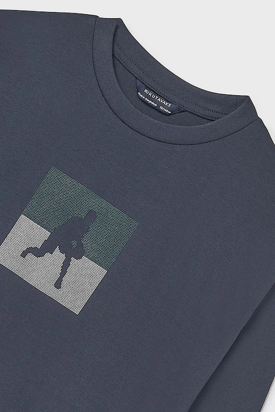 Mayoral longsleeve bawełniany granatowy 7005.7A.Junior.9BYA