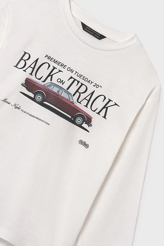 Mayoral longsleeve bawełniany beżowy 7006.7B.Junior.9BYA