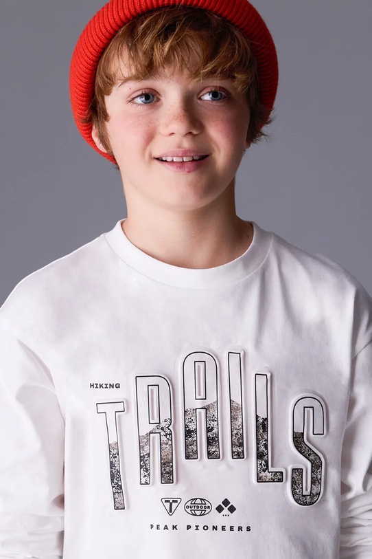 Mayoral longsleeve din bumbac pentru copii 7007.7C.Junior.9BYA bej