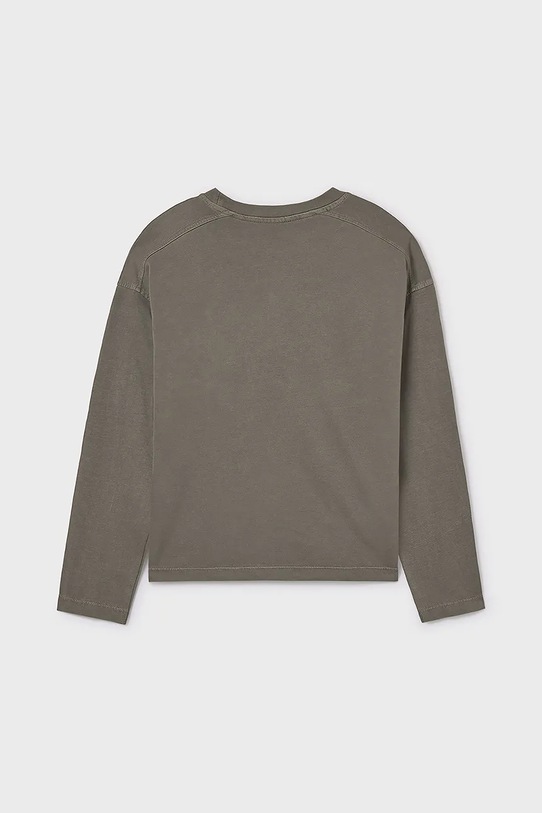 Băieți Mayoral longsleeve din bumbac pentru copii 7008.7C.Junior.9BYA verde