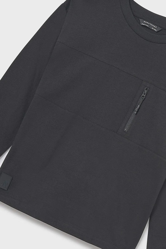 Chłopiec Mayoral longsleeve bawełniany 7009.7C.Junior.9BYA czarny