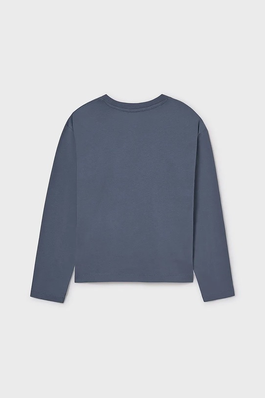 Băieți Mayoral longsleeve din bumbac pentru copii 7011.7D.Junior.9BYA albastru