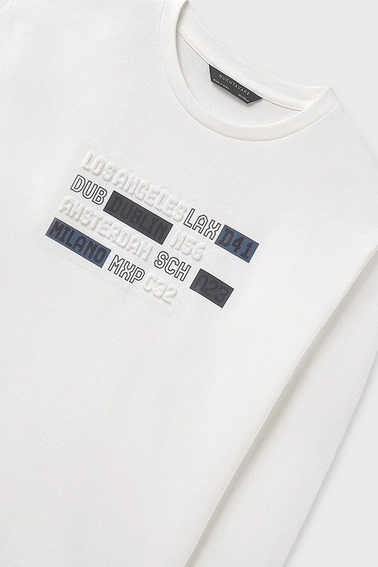 Mayoral longsleeve bawełniany beżowy 7012.7E.Junior.9BYA