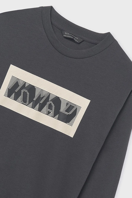 Chłopiec Mayoral longsleeve bawełniany dziecięcy 7013.7E.Junior.9BYA czarny