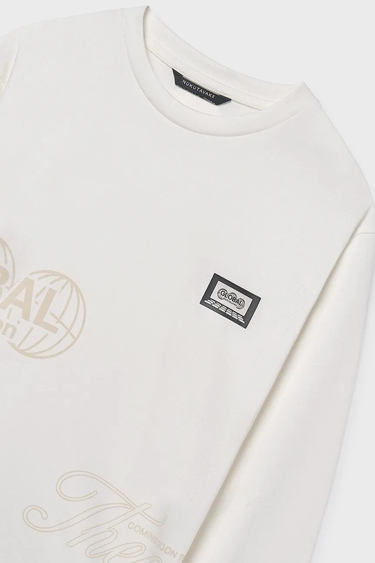 Băieți Mayoral longsleeve din bumbac 7014.7F.Junior.9BYA bej