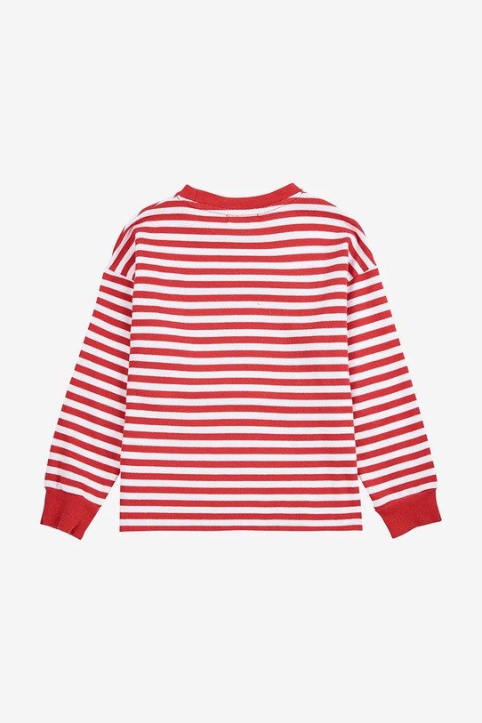 Chłopiec Bobo Choses longsleeve bawełniany dziecięcy 225AC135 czerwony