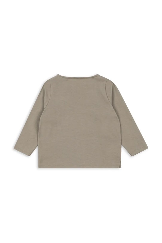 Dječja pamučna majica dugih rukava Konges Sløjd DREY LS TEE GOTS KS103783.9BYA zelena AW25