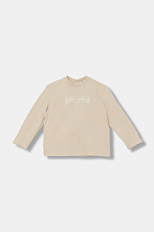 Emporio Armani longsleeve in cotone bambino/a pacco da 2 EB000767.AF16162 beige AW25