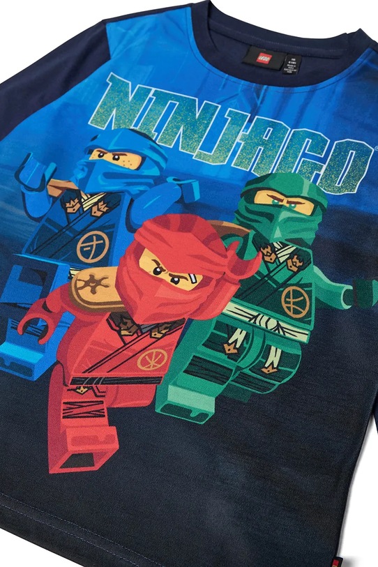 Chłopiec Lego longsleeve bawełniany dziecięcy LWTAFFY 607 11010888 granatowy