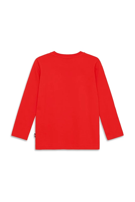 Lego longsleeve bawełniany dziecięcy LWTAFFY 622 11011248 czerwony AW25