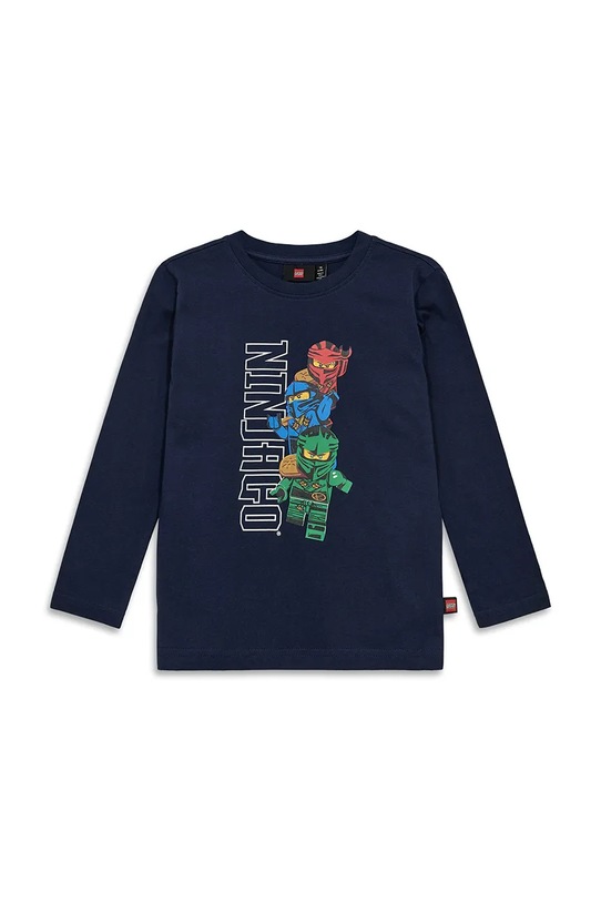 Lego longsleeve bawełniany dziecięcy LWTAFFY 622 nadruk granatowy 11011248