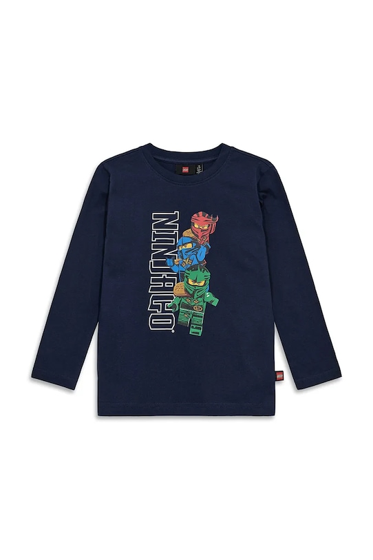 Lego longsleeve bawełniany dziecięcy LWTAFFY 622 nadruk granatowy 11011248