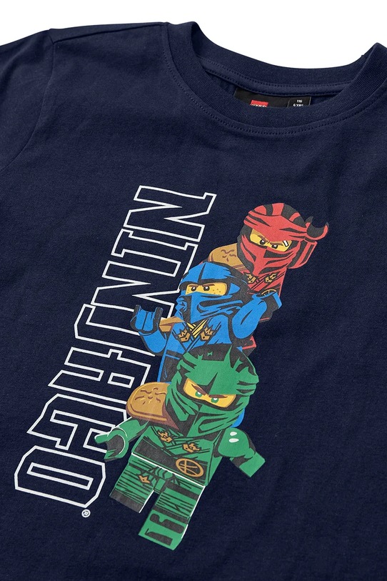 Chłopiec Lego longsleeve bawełniany dziecięcy LWTAFFY 622 11011248 granatowy