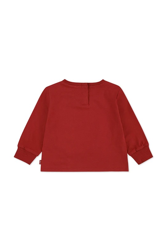 Dětské bavlněné tričko s dlouhým rukávem Levi's LOGO BULLDOG CREST TEE 6EP166 červená AW25