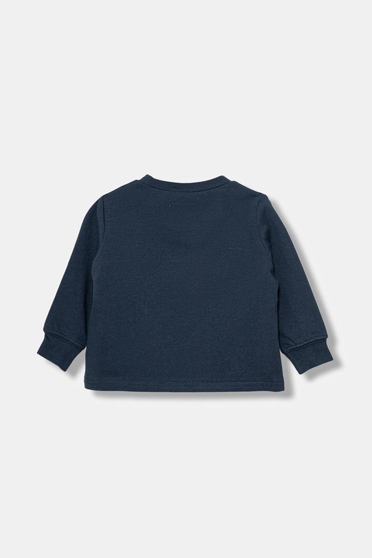 Хлопковый лонгслив для младенцев Levi's COLLEGIATE LS TEE 6EP410 тёмно-синий AW25