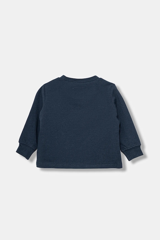 Levi's longsleeve bawełniany niemowlęcy COLLEGIATE LS TEE 6EP410 granatowy AW25