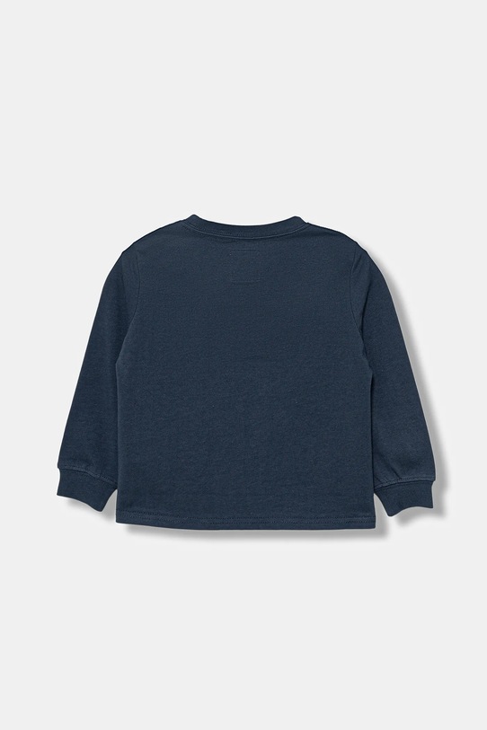 Levi's longsleeve bawełniany niemowlęcy COLLEGIATE LS TEE 6EP410.98 granatowy AW25