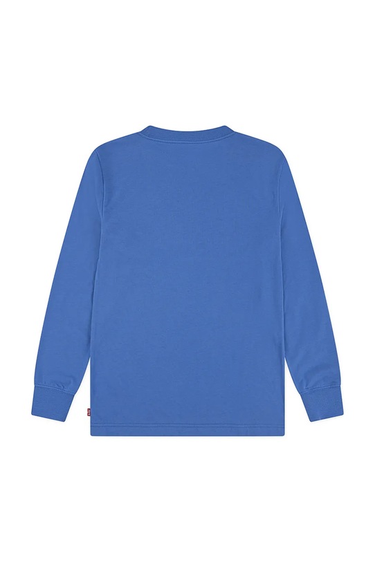 Levi's longsleeve bawełniany dziecięcy L/S BATWING TEE 8E8646 niebieski AW25
