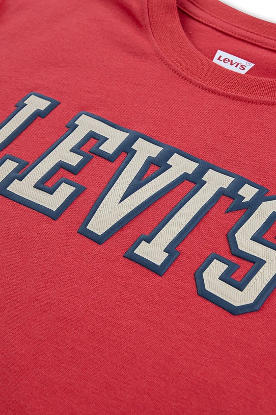 Chłopiec Levi's longsleeve bawełniany dziecięcy 1873 PREP LS TEE 8EN713 czerwony