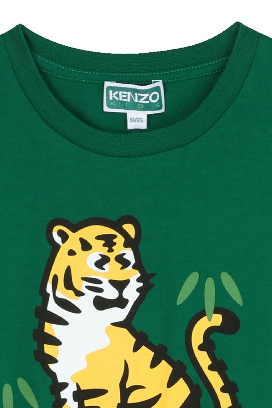 Chłopiec Kenzo Kids longsleeve bawełniany dziecięcy K61451.114.150 zielony