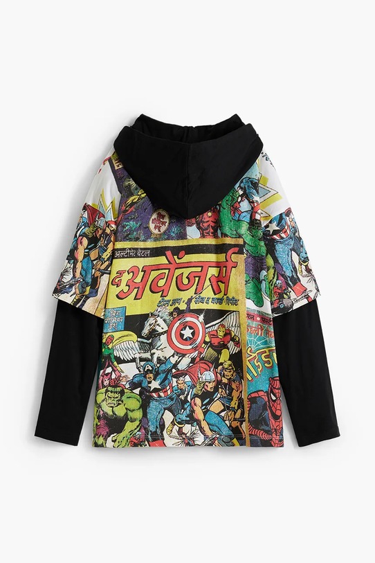 Chłopiec Desigual longsleeve bawełniany dziecięcy 25WBTK01 czarny