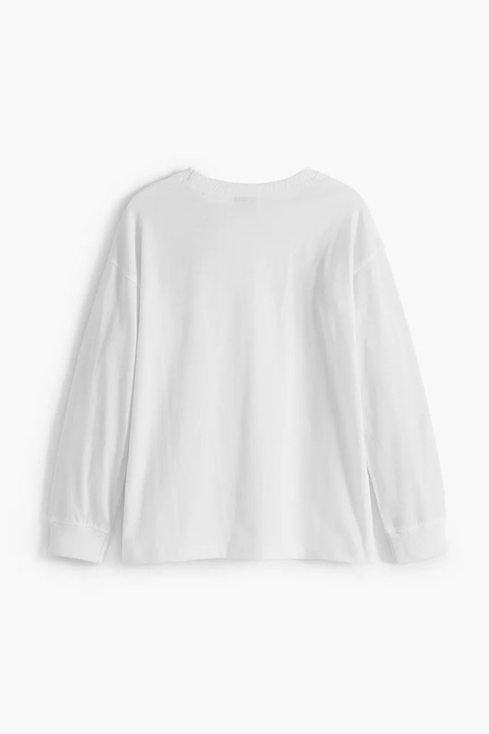 Chłopiec Desigual longsleeve bawełniany dziecięcy 25WBTK02 biały