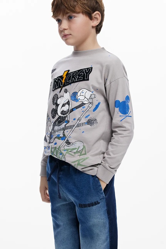 Desigual longsleeve bawełniany dziecięcy 25WBTK13