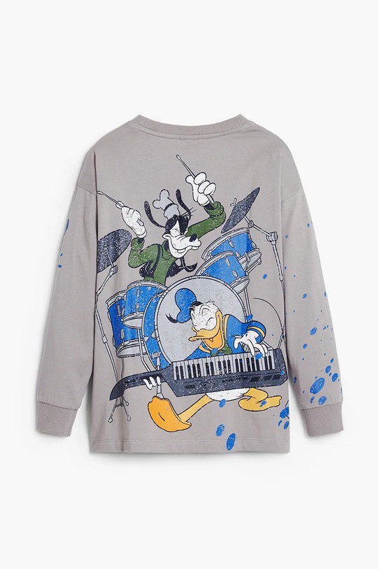 Chłopiec Desigual longsleeve bawełniany dziecięcy 25WBTK13 szary