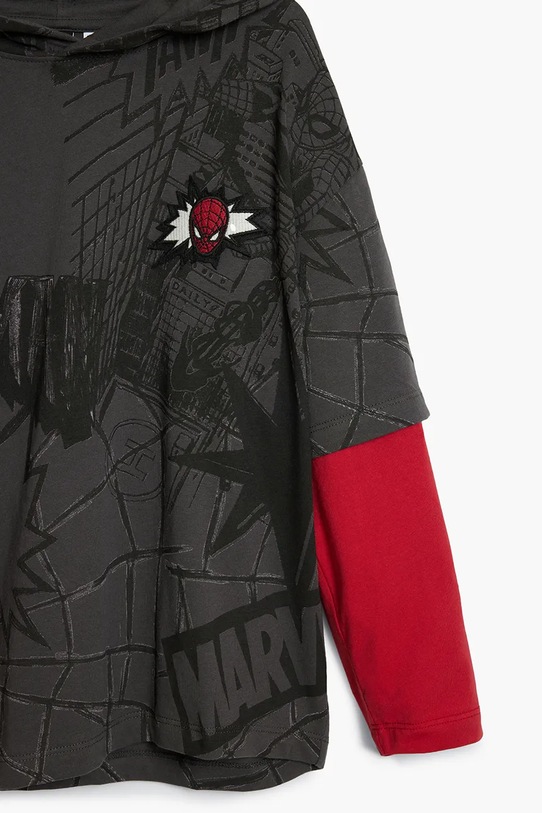 Chłopiec Desigual longsleeve bawełniany dziecięcy 25WBTK15 szary
