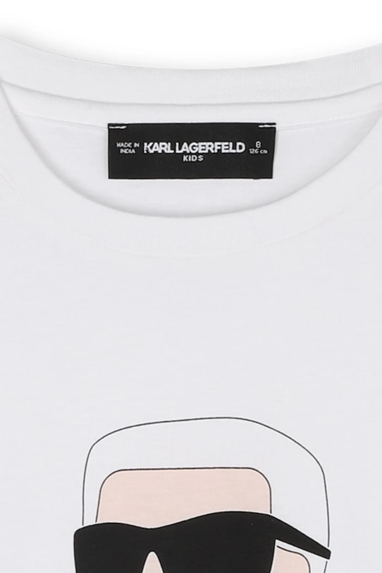Chłopiec Karl Lagerfeld longsleeve bawełniany dziecięcy Z30953.162.174 biały