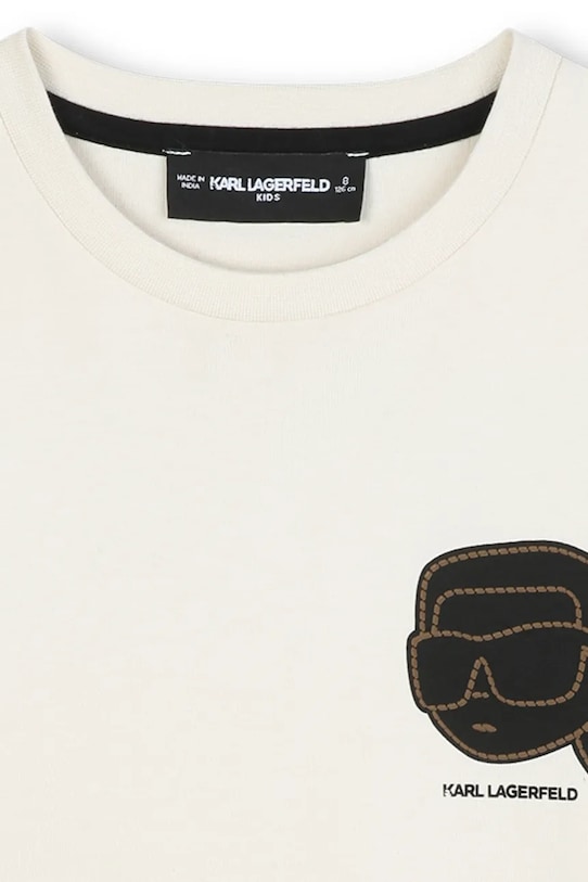 Chłopiec Karl Lagerfeld longsleeve bawełniany dziecięcy Z30955.114.150 biały