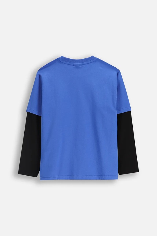 Chłopiec Coccodrillo longsleeve bawełniany dziecięcy ZC5143102ABJ niebieski