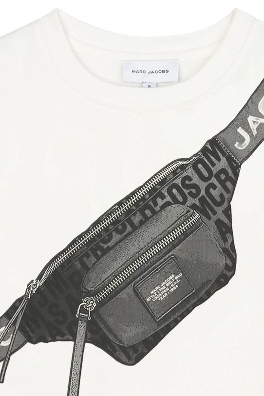 Detská bavlnená košeľa s dlhým rukávom Marc Jacobs béžová W60635