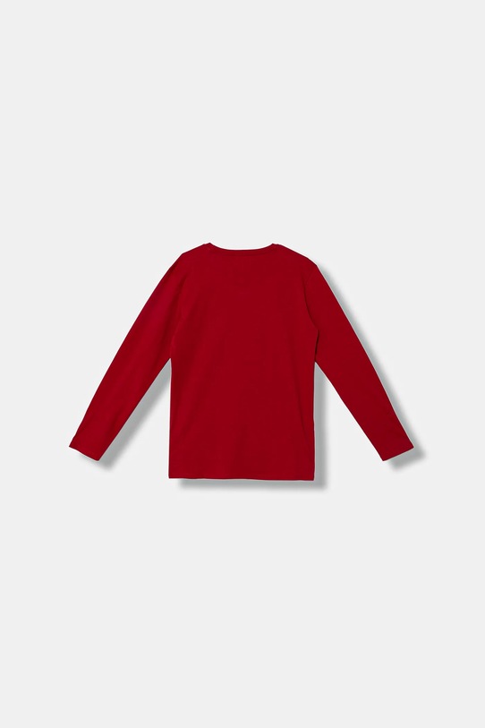 Guess longsleeve bawełniany dziecięcy L5BI01.I3Z14.9BYA czerwony AW25