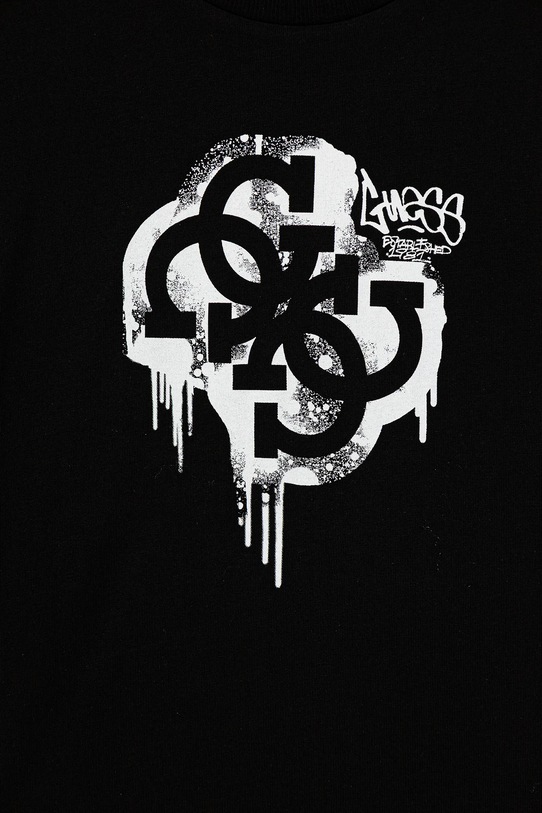 Chłopiec Guess longsleeve bawełniany dziecięcy L5BI01.I3Z14.9BYA czarny