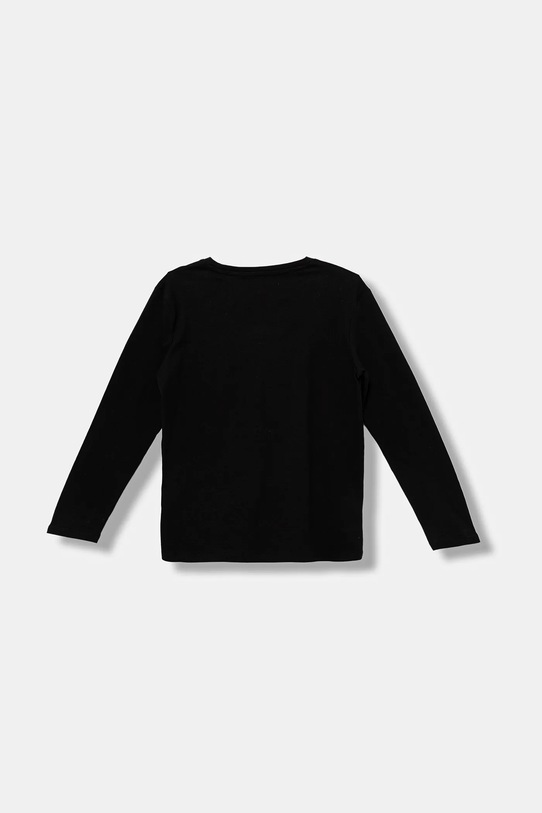 Guess longsleeve bawełniany dziecięcy L5BI03.I3Z14.9BYA czarny AW25