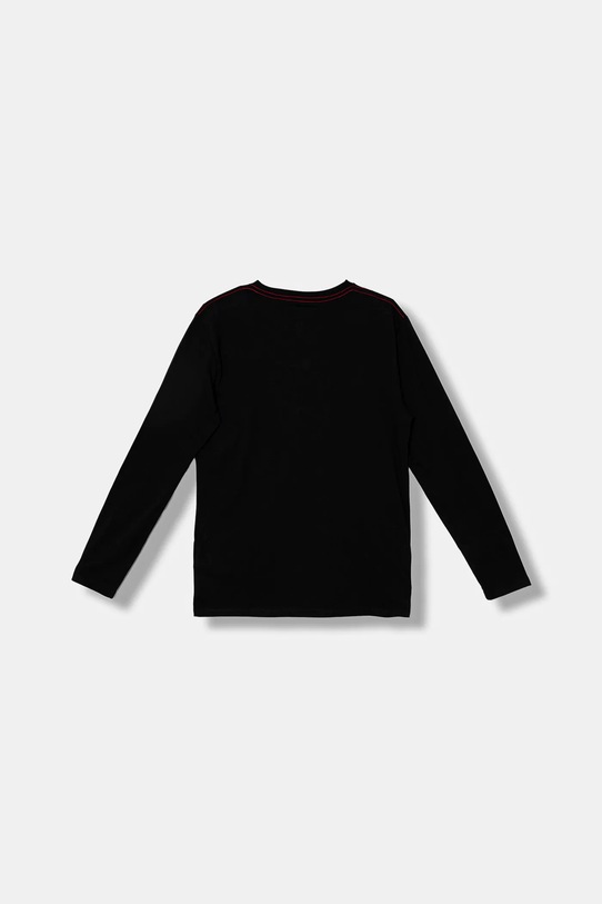 Guess longsleeve bawełniany dziecięcy L5BI04.I3Z14.9BYA czarny AW25