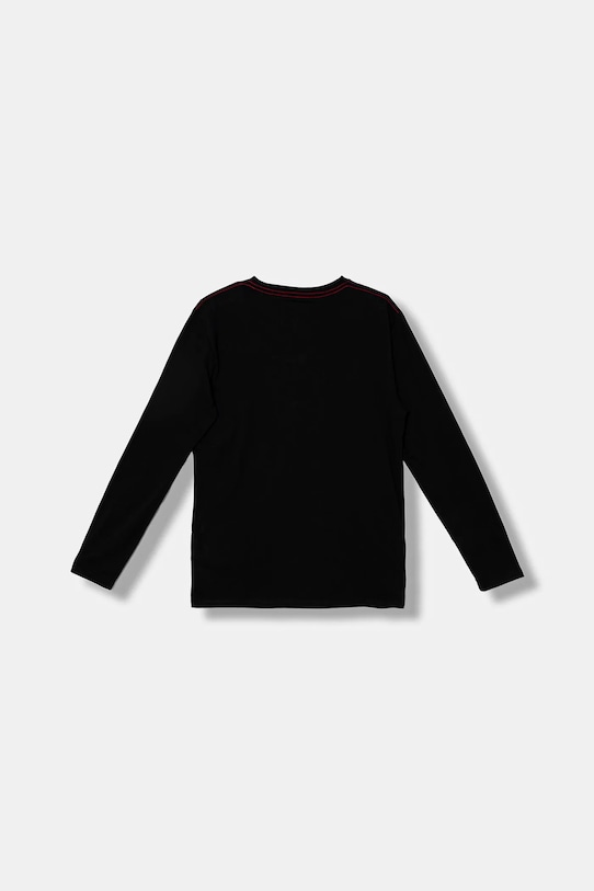 Guess longsleeve din bumbac pentru copii L5BI04.I3Z14.9BYA negru AW25